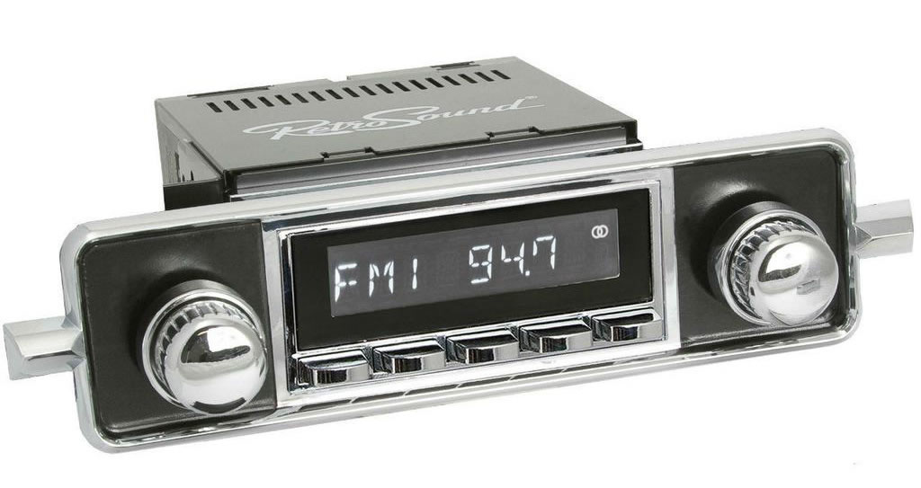 Retro Sound example 1968-1985 VW Radio Sapphire look radio. 